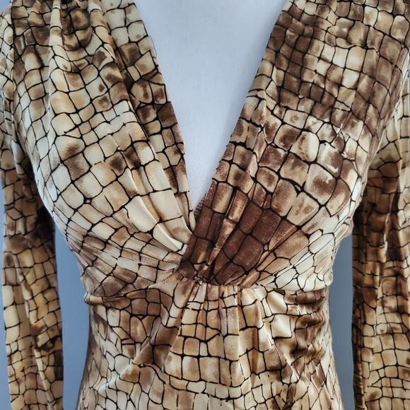 Kenneth Cole Reaction Snakeskin Sheath Dress Size XS - Picture 4 of 8